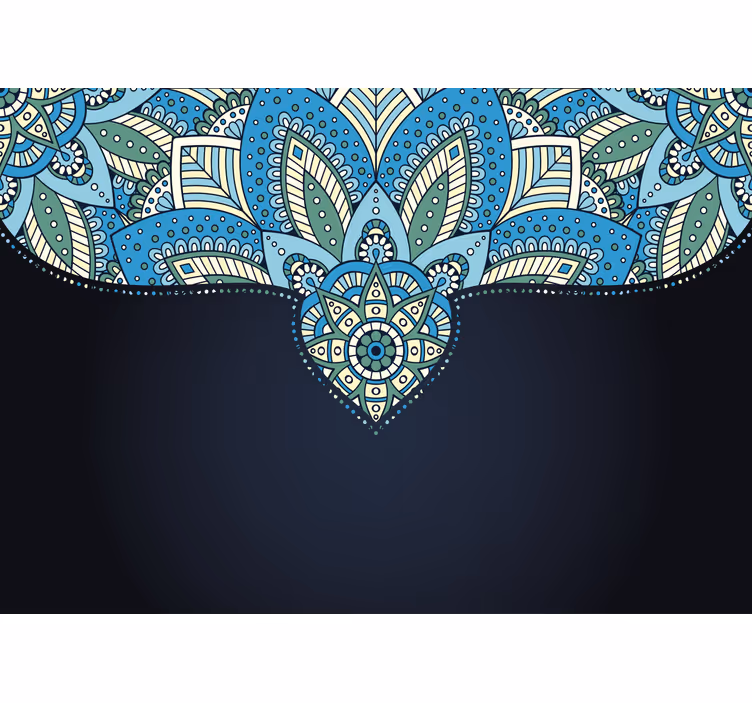Iszlám vibráló csempe mintás art falfestmény - TenStickers