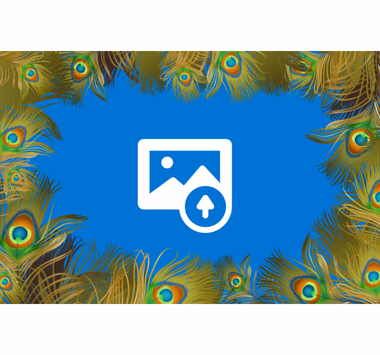 Pávatoll körül Egyéb textúra és minta falfestmények - TenStickers