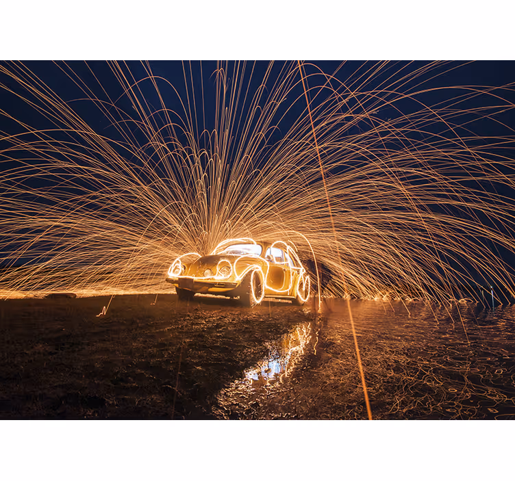 Classic car sparks jármű falfestmények - TenStickers