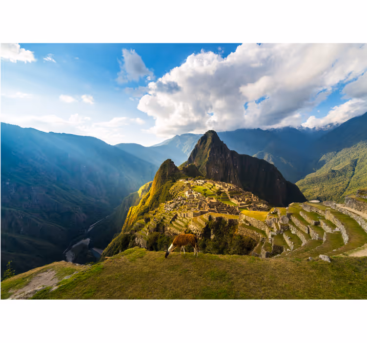 Machu picchu panoráma táj falfestmények - TenStickers