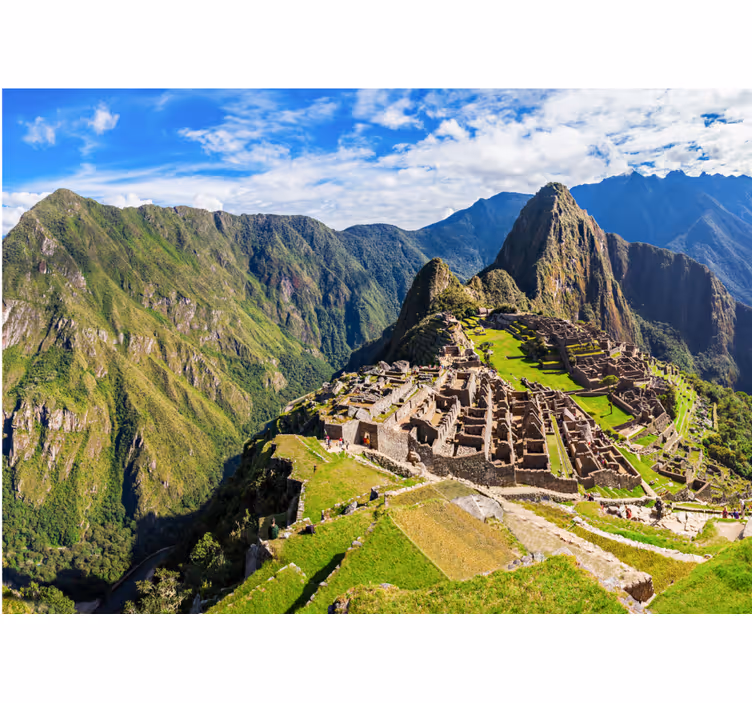 Machu picchu látképe Városi falfestmény - TenStickers