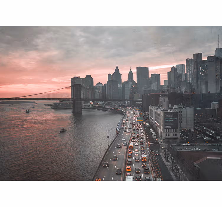 Városi manhattan látkép new york falfestmények - TenStickers