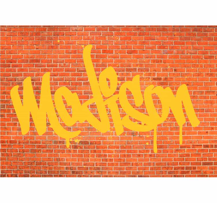 Graffiti szöveges alkotás Városi művészet falfestmények - TenStickers