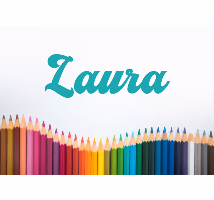 Kézzel írt név testreszabható falfestmények - TenStickers