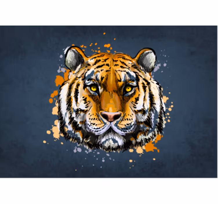 Fenséges tigris portré Más állat fototapéta - TenStickers