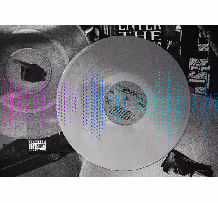 Vinil hanghullámok Zenei témájú falfestmények - TenStickers