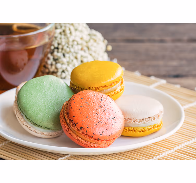 Színes macaronok öröme Kifejezés falfestmények - TenStickers