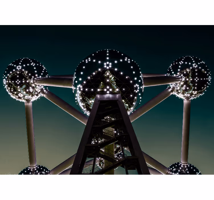 Brüsszeli atomium szerkezete Városi falfestmény - TenStickers
