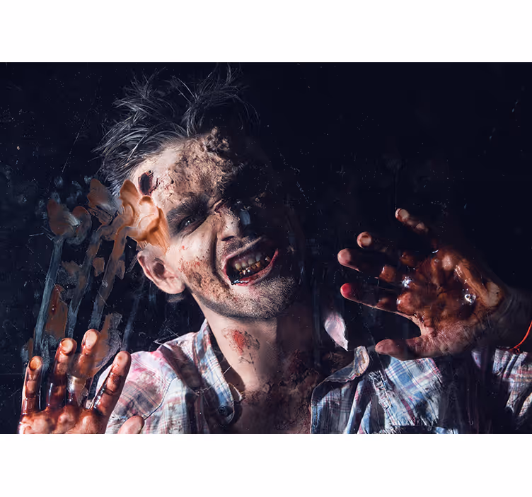 Zombi horror portré Falfestmények Halloween - TenStickers