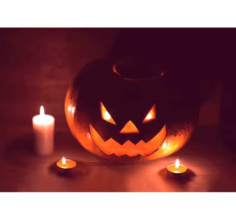 Ijesztő tökfény Falfestmények Halloween - TenStickers