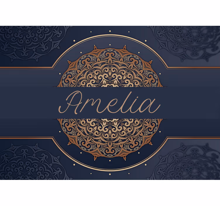 Mandala személyre szabott szöveges falfestménnyel - TenStickers