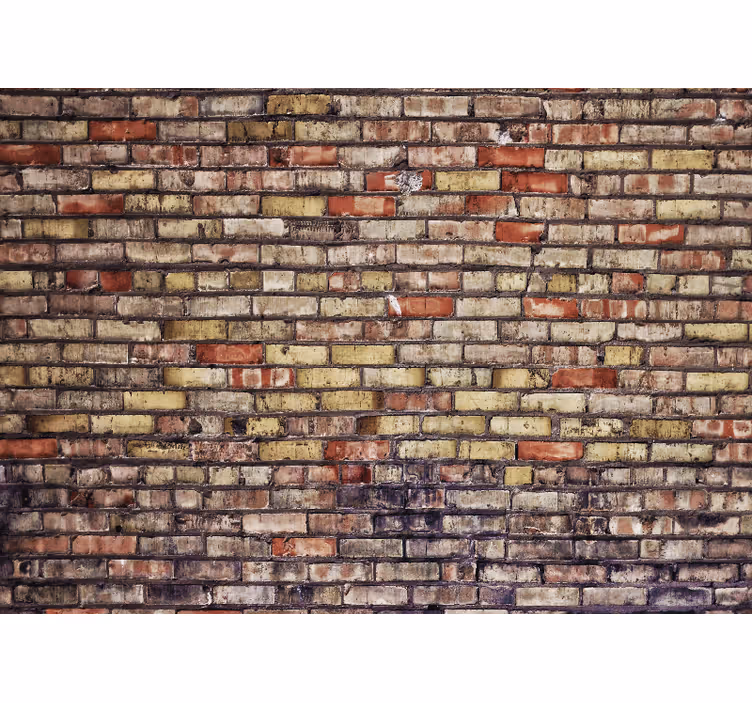 Vintage tégla textúra falikép - TenStickers