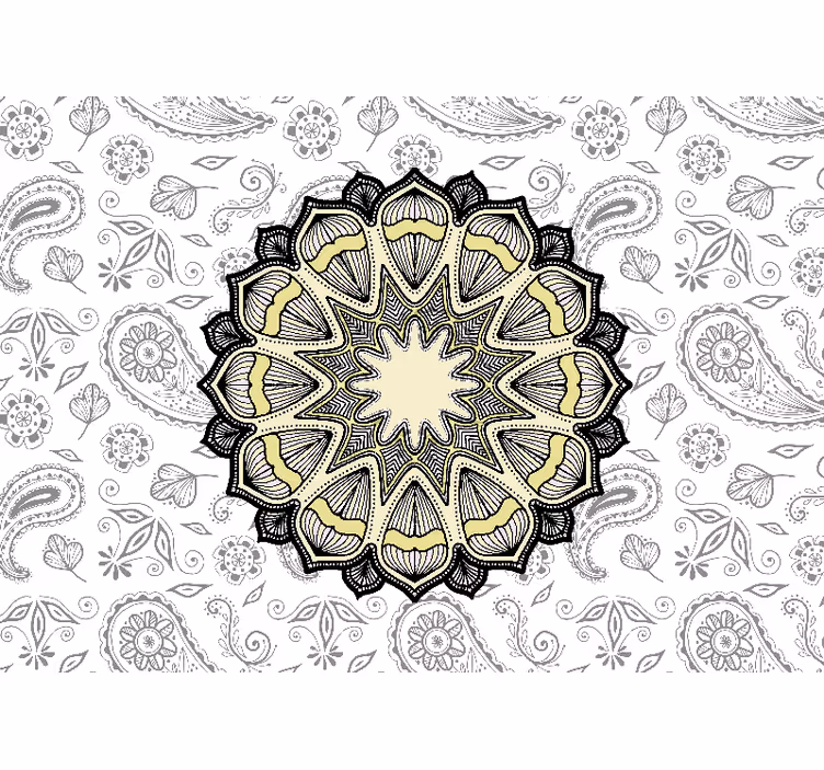 Részletes mandala minták - mandala falfestmények - TenStickers