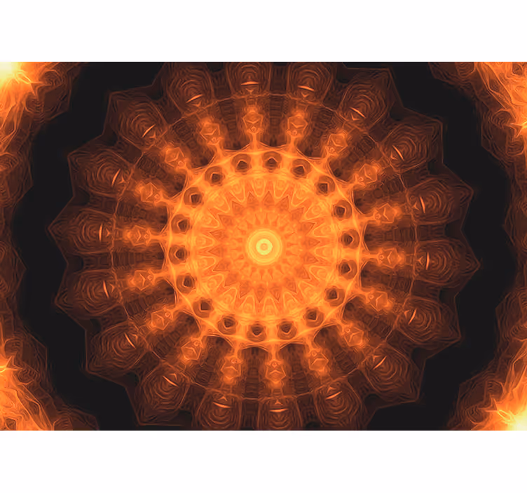 Festett napfelkelte mandala falfestmény - TenStickers