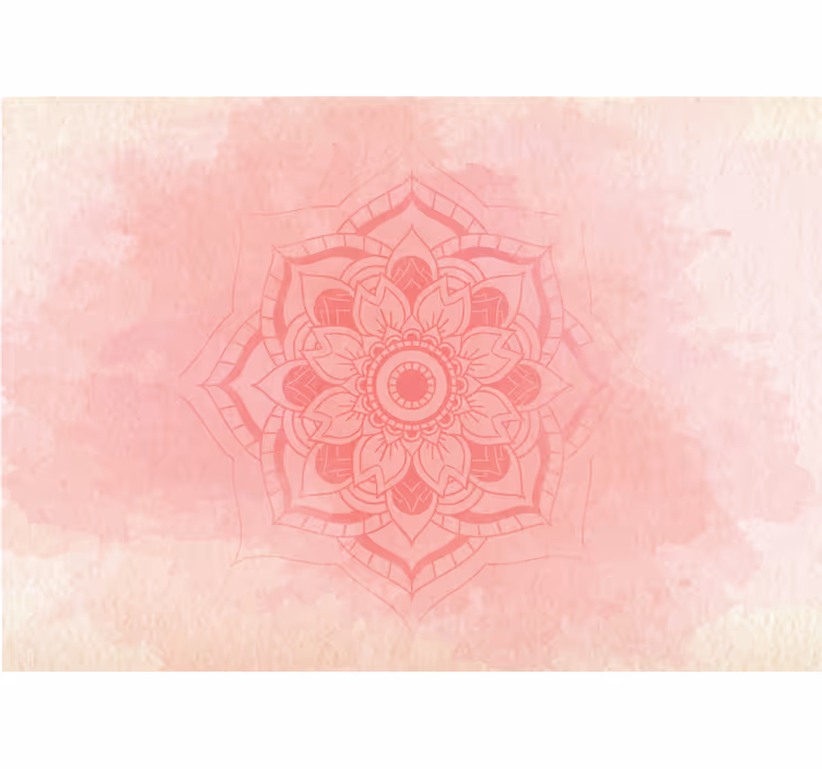 Mandala lótusz rózsaszín falfestmény - TenStickers