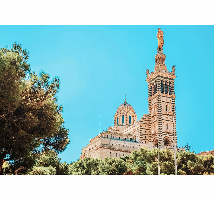 Notre dame de la garde nappali falfestmény - TenStickers