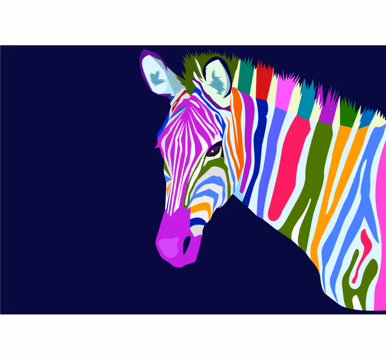 Tarka zebra Állati fototapéta - TenStickers