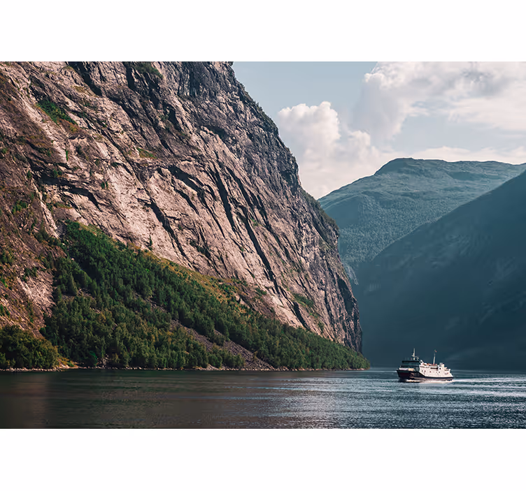 Fenséges fjord táj falfestmények - TenStickers