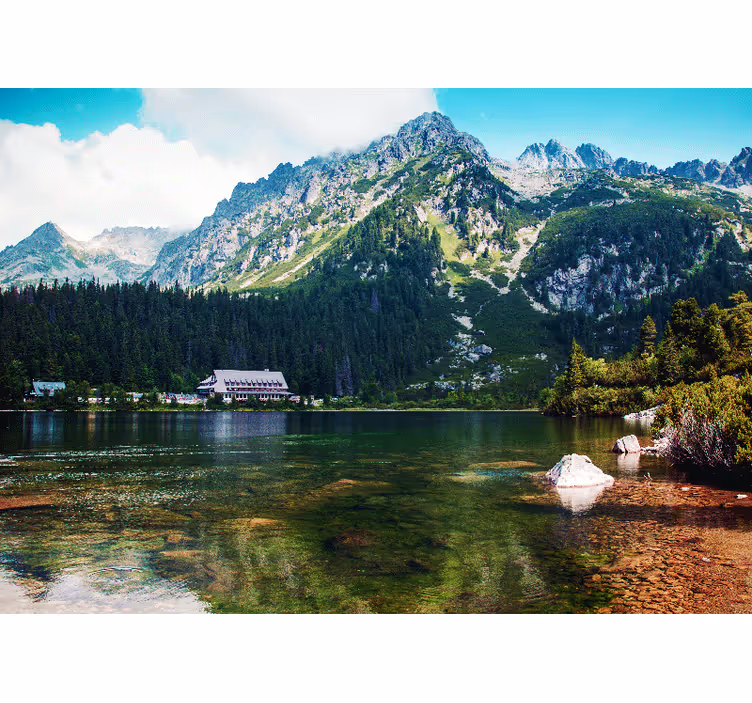 Lengyel tatry lake hegyi falfestmény - TenStickers