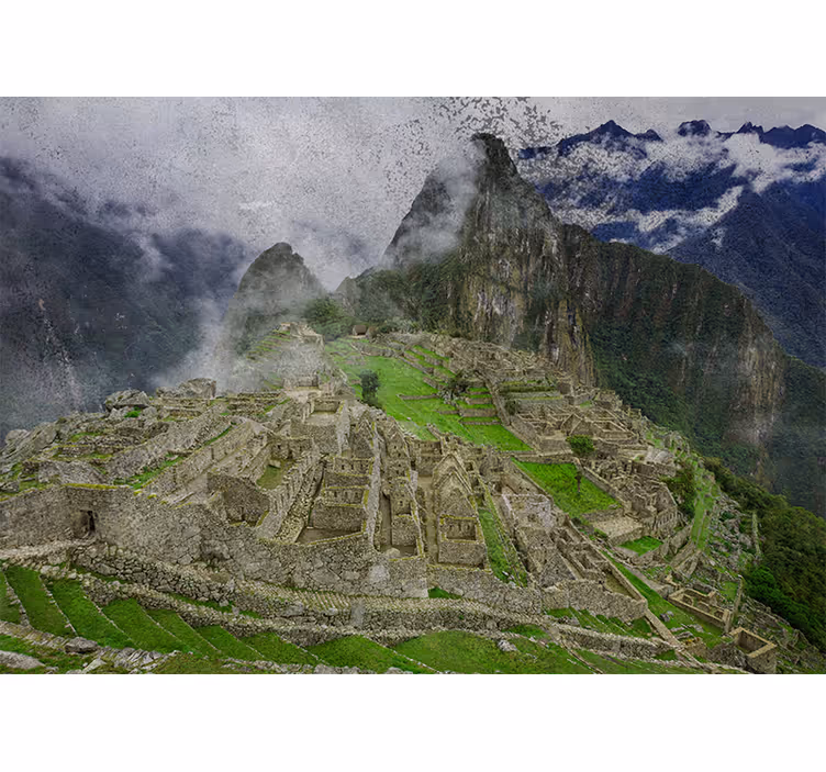 Városi falfestmény machu picchu romokkal - TenStickers
