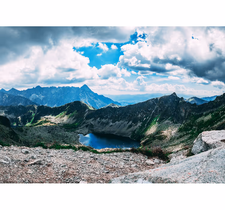 Grand mountain lake - táj falfestmények - TenStickers