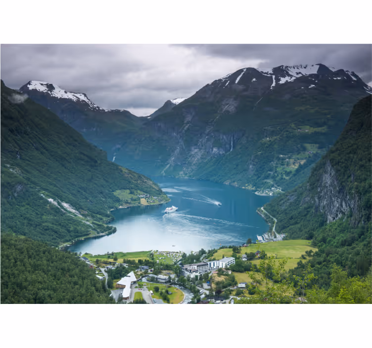 Lenyűgöző fjordkilátások - táj falfestmények - TenStickers