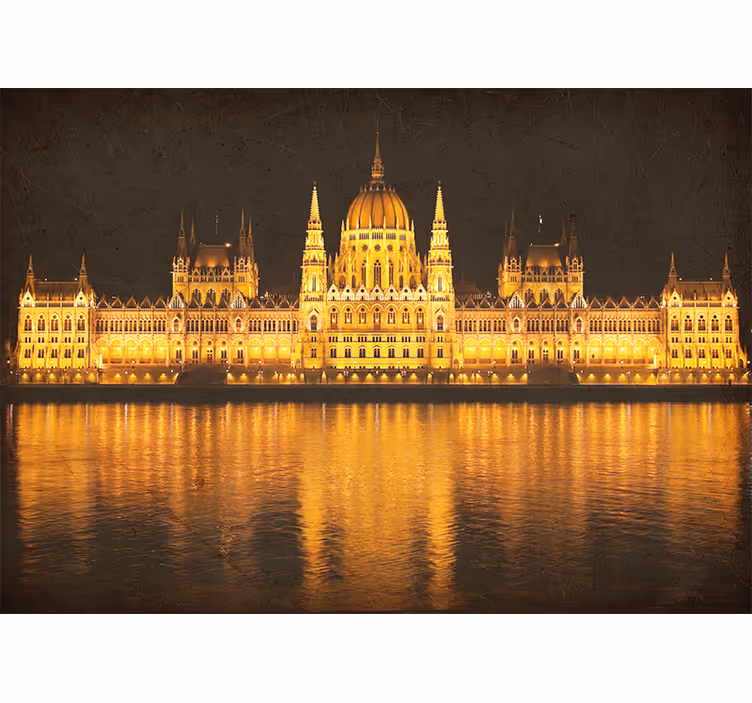 Budapesti Éjjeli kilátás faliképek más városokban - TenStickers
