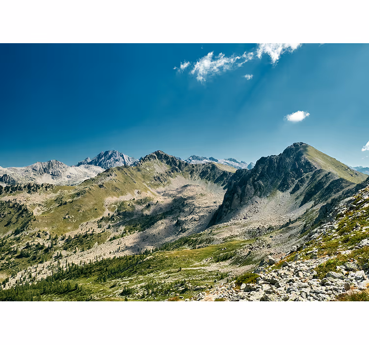 Grand mountain range view táj falfestmények - TenStickers