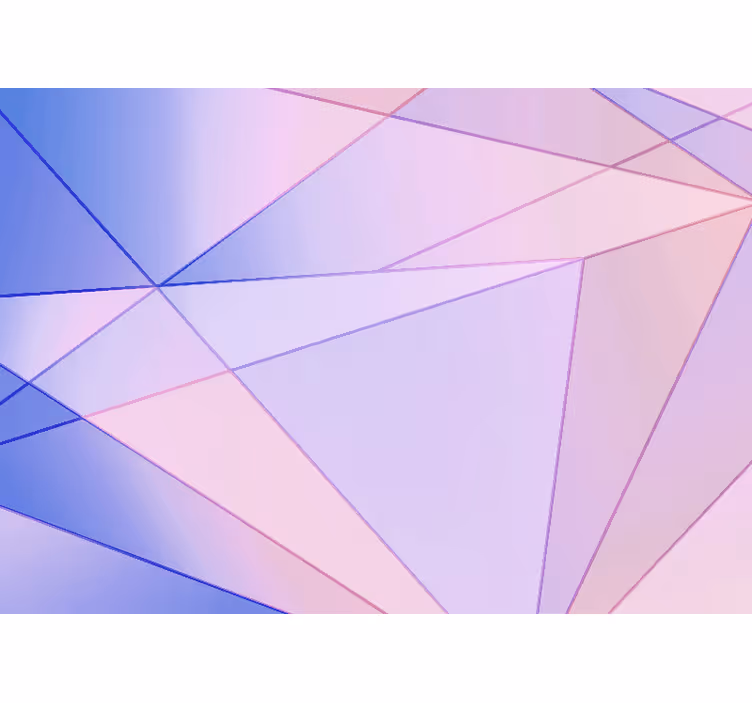 Geometrikus színjáték absztrakt falfestmények - TenStickers