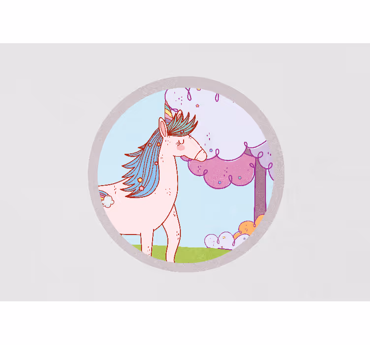Játékos unikornis fantázia Szerelem fototapéta - TenStickers