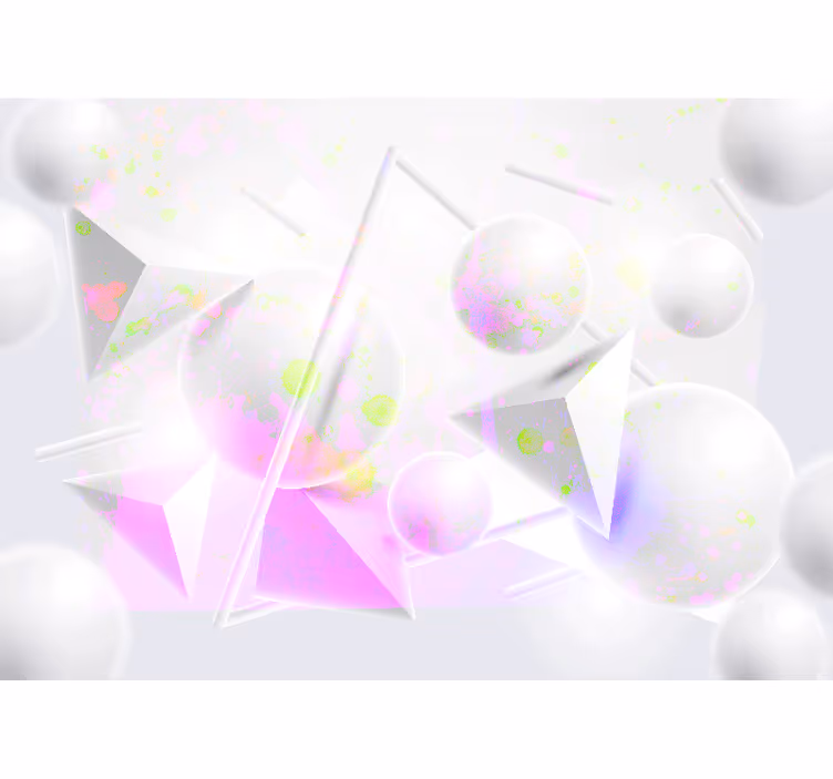 Absztrakt falfestmények - geometrikus formák fúziója - TenStickers