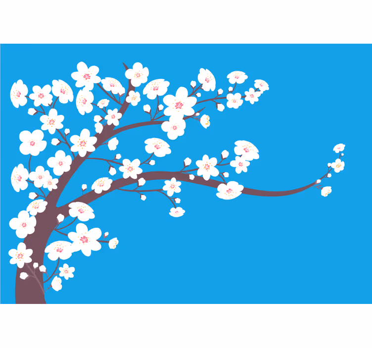 Sakura virág falfestmények - TenStickers