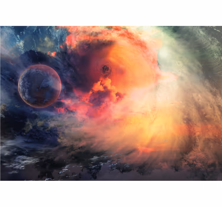 Kozmikus kavarodó nebula tér falfestmény - TenStickers