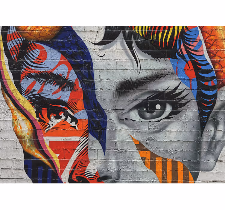 Audrey hepburn graffiti urban art falfestmény - TenStickers