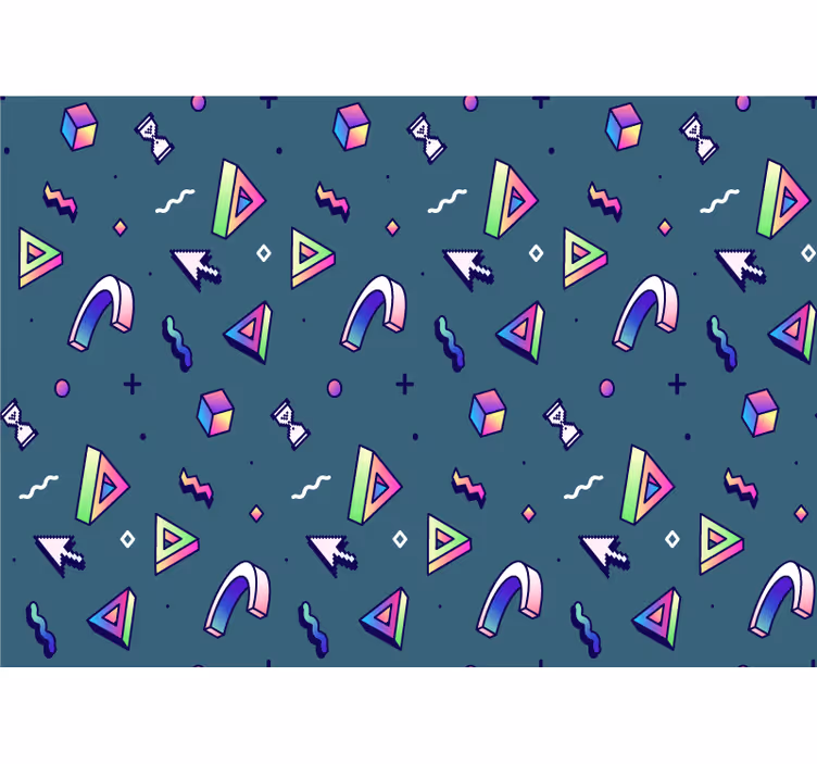 Szerelem falfestmények - geometriai formák felfedezése - TenStickers