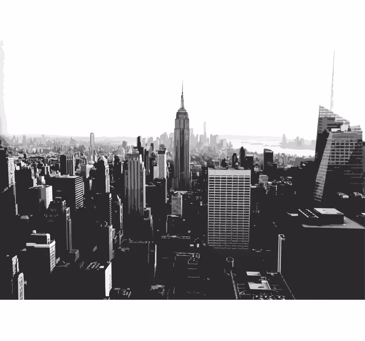 Empire state-tel díszített new york falfestmények - TenStickers