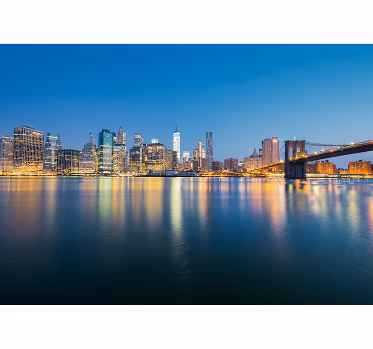 Manhattan felhőkarcolói new york falfestmény - TenStickers