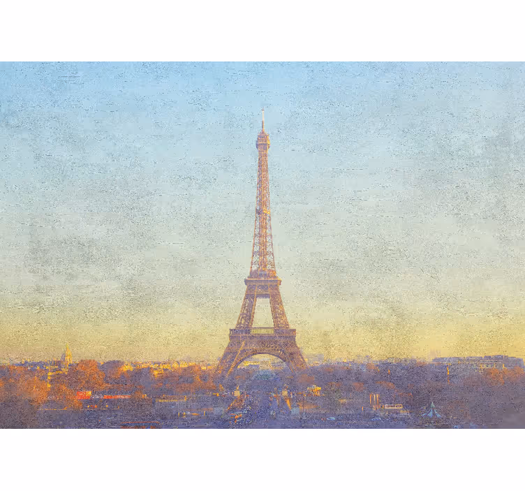 Eiffel-torony alkonyat párizsi falfestmények - TenStickers