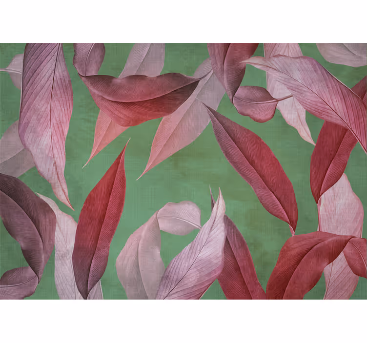 Orchidea levél design Virág fototapéta - TenStickers