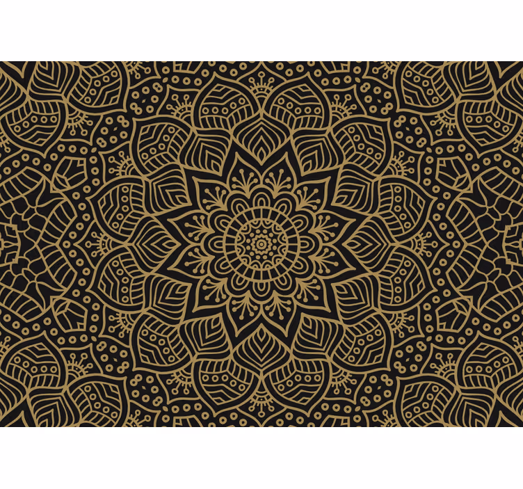 Indiai stílusú minta mandala falfestmény - TenStickers