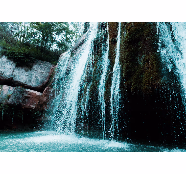Grand waterfall cascade - vízesés festmény - TenStickers