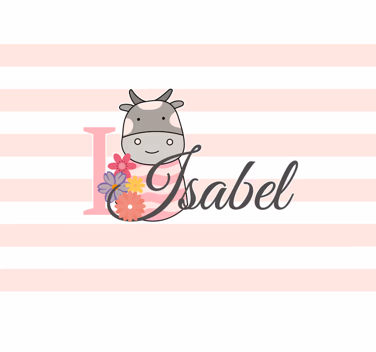 Szerelem falfestmények - szeretem a tehenet - TenStickers