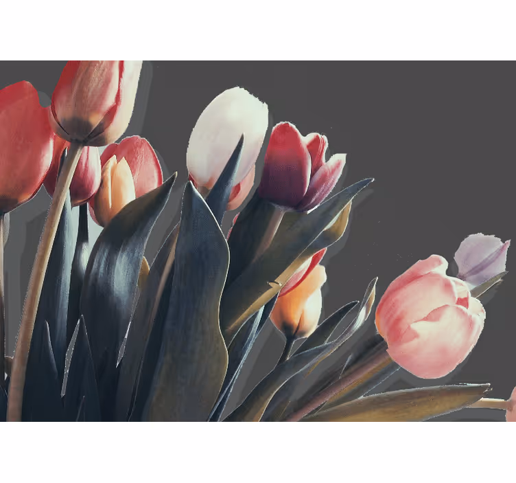 Tulipánvirág falfestmények - TenStickers