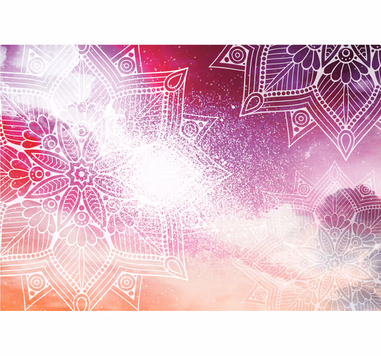 Részletes mandala motívumok falfestmények - TenStickers