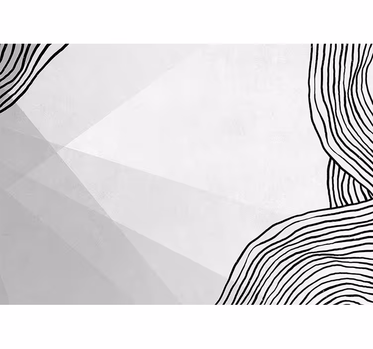 Geometrikus vonal művészet - absztrakt falfestmények - TenStickers