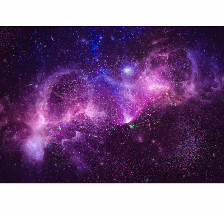Absztrakt fröccsenő lila galaxis fototapéta - TenStickers