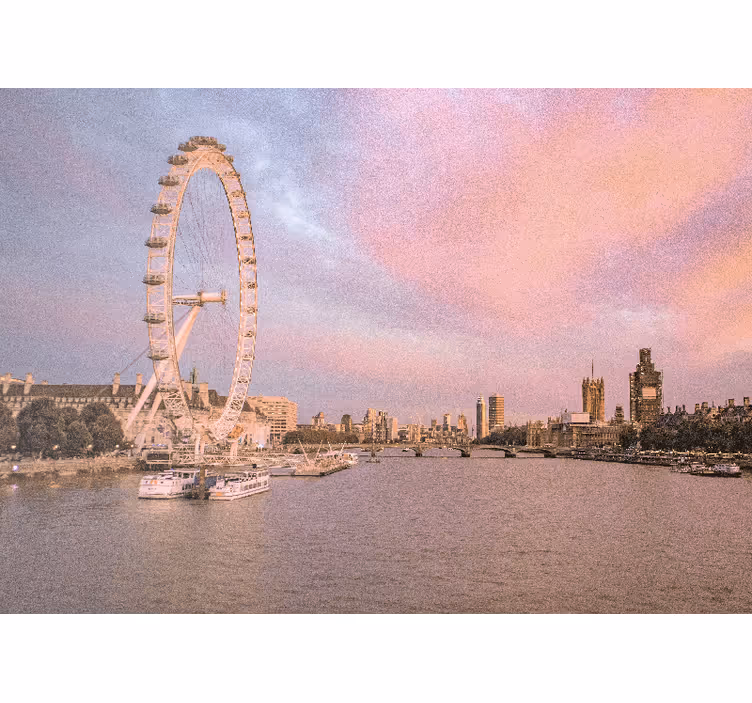 Londoni falfestmények - london eye kilátás - TenStickers