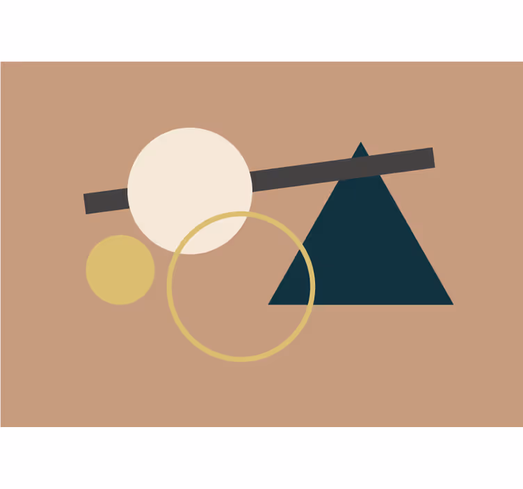Geometrikus forma konfigurációs absztrakt falfestmények - TenStickers