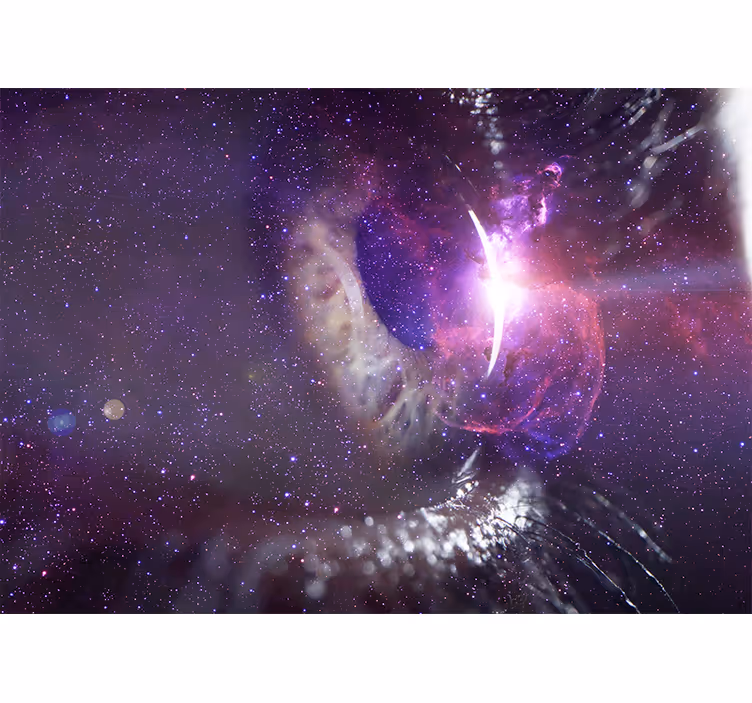 Galaktikus szem perspektíva tér falfestmény - TenStickers