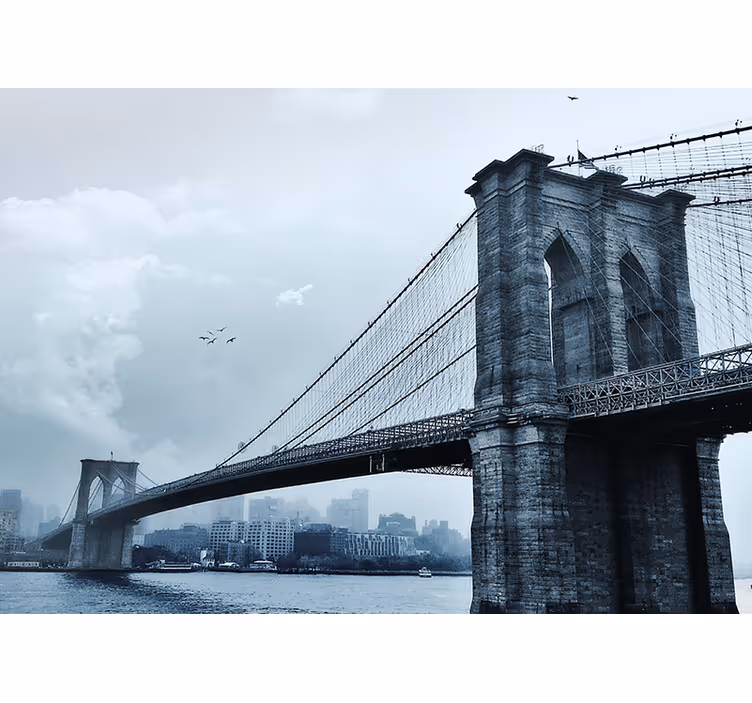 New york falfestmények brooklyn híd jelenet - TenStickers
